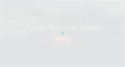 Desktop Screenshot of cloudpeaklaw.com